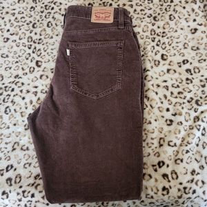 Levis Corduroy Brown 721 Jeans